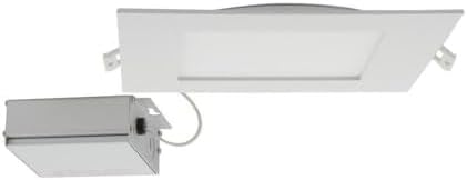 Satco LED Downlight with Remote Driver 8 Inch Square White 1