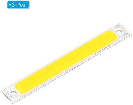 PATIKIL 3W DC LED Chip Bulb 3000K 3 Pack