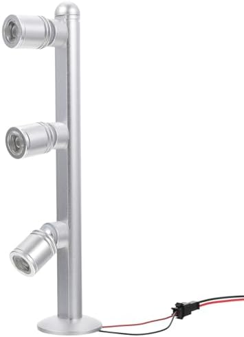 LED Display Lamp Track Spotlight with 3 Rotatable Heads