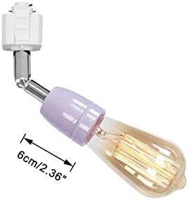 KAYYELAMP Single Circuit H Track Head Pendant Light Purple E26 Base