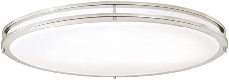 Westinghouse Oval LED Flush Mount Ceiling Light Brushed Nickel