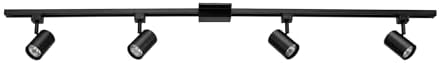 Globe Electric Tribeca 4-Light Track Lighting Kit Matte Black