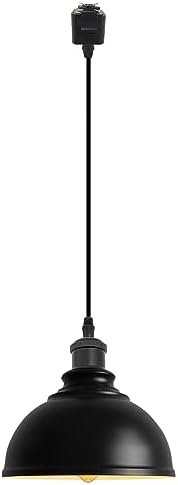 SKIVTGLAMP Modern Black Iron Dome Track Pendant Light