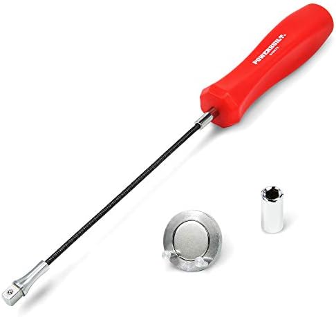 Powerbuilt Magnetic Oil Drain Plug Remover Tool Red 942072 1