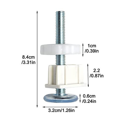 Tookie 4pcs M10 Threaded Spindle Rods Replacement