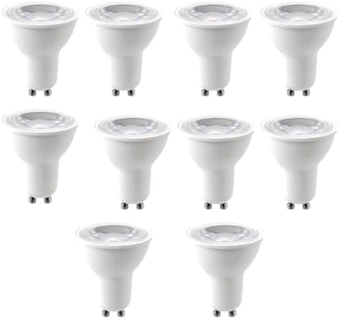 Weis-LED 10 Pack GU10 LED Bulbs Dimmable 5000K