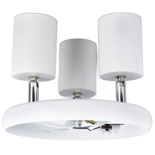 Ceiling Spotlight Holder with Rotatable Base Matte Black 3 Positions