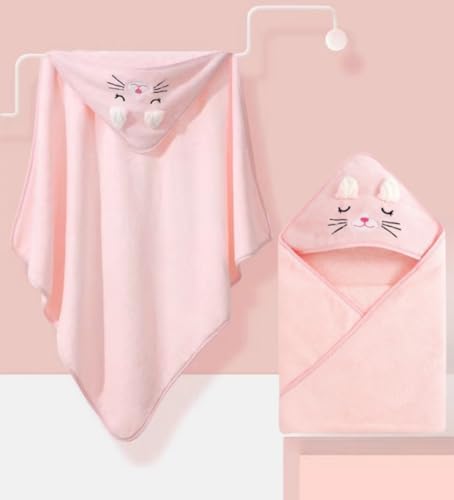 Weikap 2 Pack Cartoon Baby Bath Towels with Animal Design 1