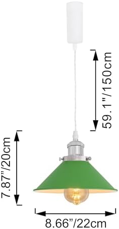 Adjustable Height H Track Pendant Light with Remote Control and Dimmable Bulbs