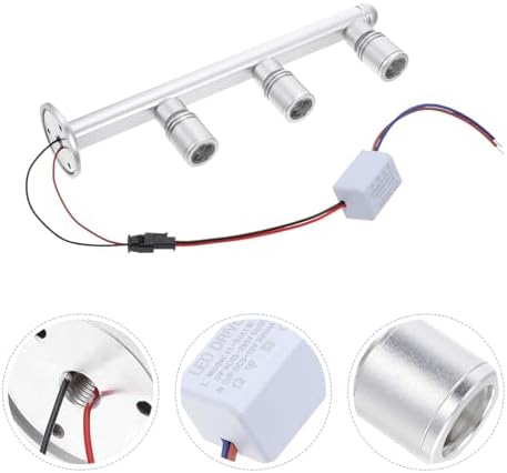 LED Display Lamp Track Spotlight with 3 Rotatable Heads