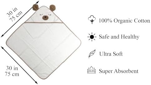 Midnight Warm Organic Bath Towel for Newborns Toddlers