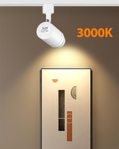 TuyuBEE 12W Dimmable LED Track Light Heads - 12 Pack White 3000K