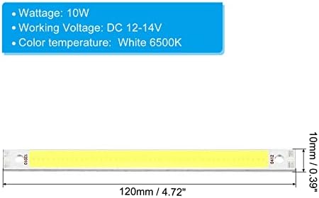 PATIKIL 10W DC 12-14V LED Bulb with White Light 6500K