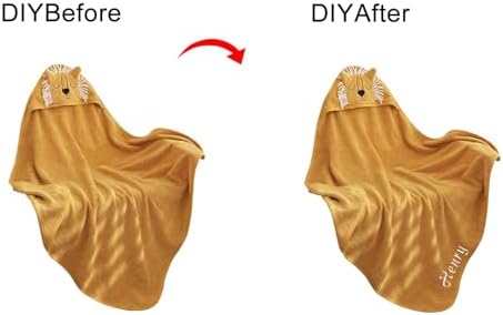 Comfy Hooded Towel for Kids - Custom Personalized Embroidered Blanket Hoodie