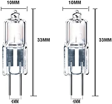 10pcs G4 Halogen Bulb 10W20W T3 JC Clear 24V Bi-Pin