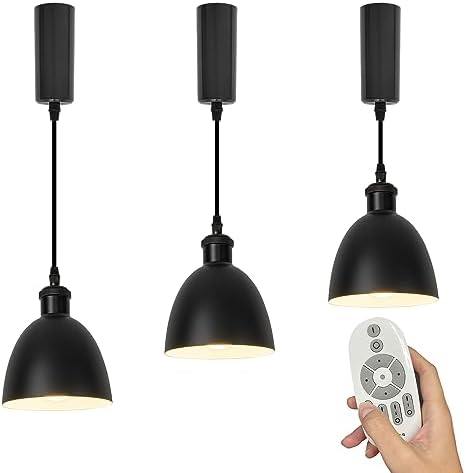 SKIVTGLAMP Adjustable Track Pendant Light with Remote Control