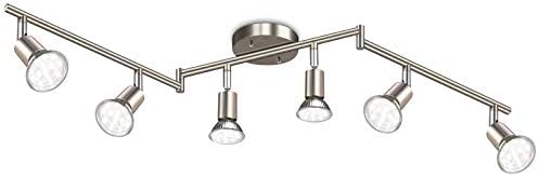 Ascher 6-Light LED Track Lighting Kit with Matte Nickel Finish 1