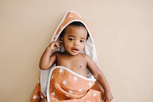 Mebie Baby Muslin Hooded Towel Sunshine Design