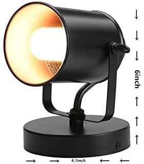 LiveMAX Adjustable Black Wall Lamp with Plug Pack of 2