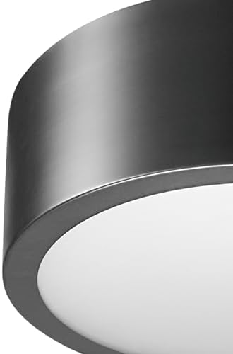 Globe Electric Edinburg LED Flush Mount Ceiling Light Black Iron Finish 1