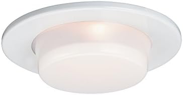 Jesco Lighting TM5505WH 5-Inch Recessed Light with White Dropped Glass Dish