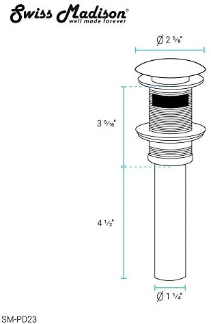 Swiss Madison SM-PD23R 175 Drain Auger Stainless Steel