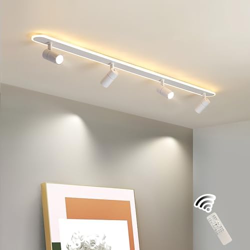Jaycomey 433in Dimmable LED Ceiling Light with Remote Control White