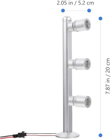LED Display Lamp Track Spotlight with 3 Rotatable Heads