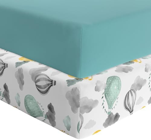 Featherhead 2-Pack Fitted Crib Sheets - 100 Cotton