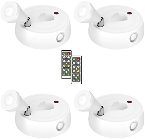 Olafus 4 Pack Wireless Spotlight for Artwork Display