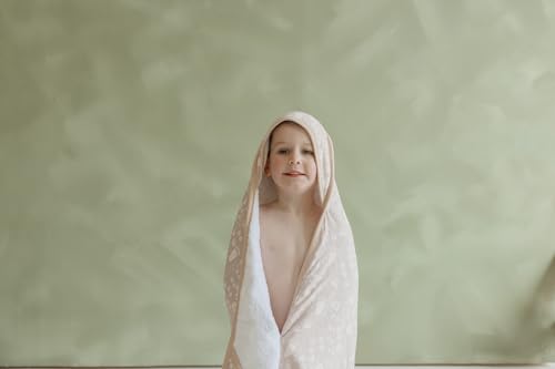 Copper Pearl Hooded Bath Towels for Baby and Kids