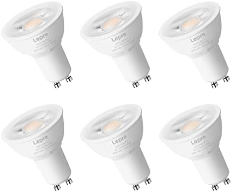 Lepro GU10 LED Bulb 50W Equivalent 55W 5000K Dimmable 40Spotlight 6 Pack