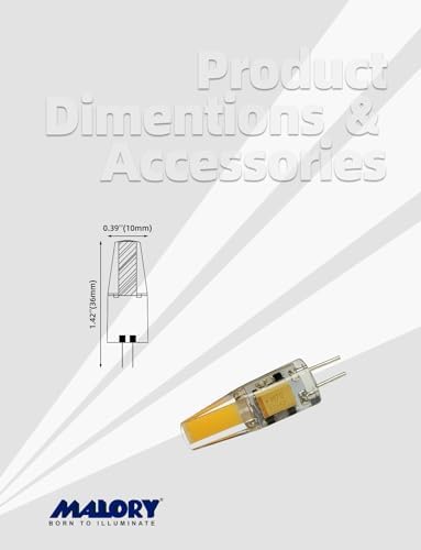 MALORY G4 Landscape Light Bulbs 4 Pack 2W LED Replacement