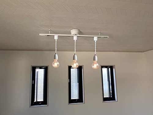 KAYYELAMP H Track Pendant Light White E26 No Bulb No Track