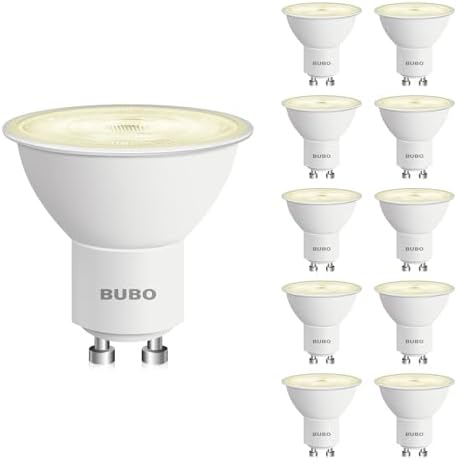 BUBO GU10 LED Bulb 50W Equivalent 650 Lumens 10 Pack