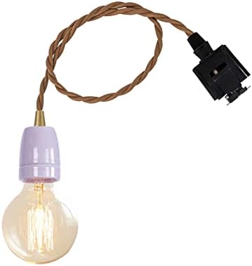 KAYYELAMP Purple J-Track Pendant Light No Bulb