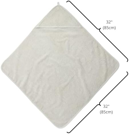 Huxie Baby Hooded Towel - Pearl Grey