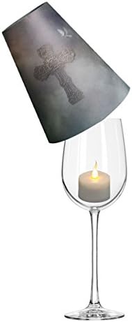 Royal Designs Cross and Dove Vellum Tea Light Lampshade Set of 20 1