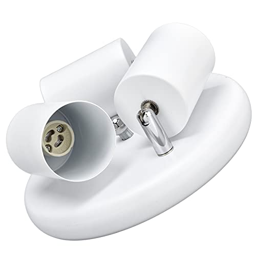 Ceiling Spotlight Holder with Rotatable Base Matte Black 3 Positions