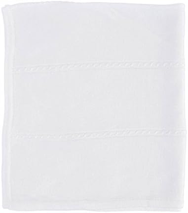Baby Fancy Christening Cable Knit Blanket 39 x 29 in