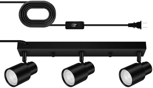 Bricosmocon 3 Light Black Track Lighting Ceiling Fixtures