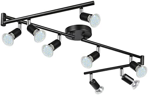 Unicozin LED 8 Light Track Lighting Kit Black 1