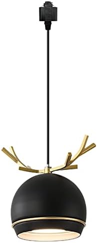 Dimmable Macaron Black Iron Track Pendant Light