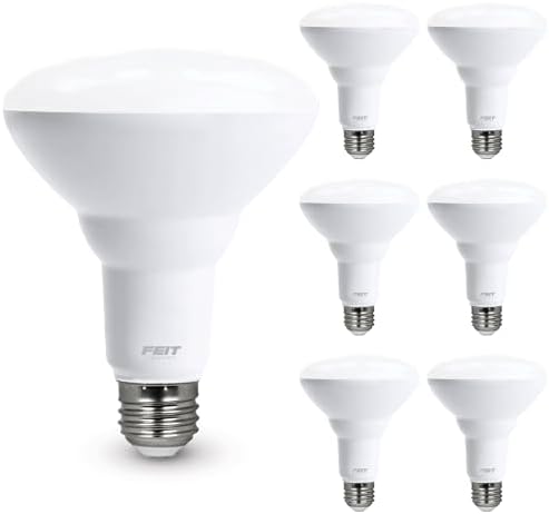Feit Electric BR30 LED Light Bulb 65W Equivalent 6 Pack