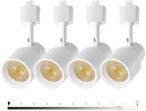 AIBISOD 10W Dimmable H Track Light Heads 4 Pack Warm White
