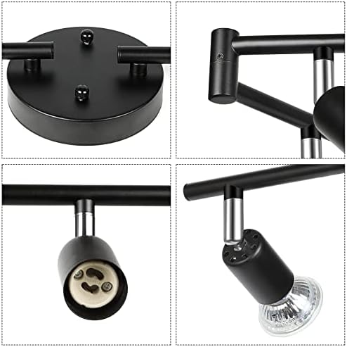 Unicozin LED 8 Light Track Lighting Kit Black 1