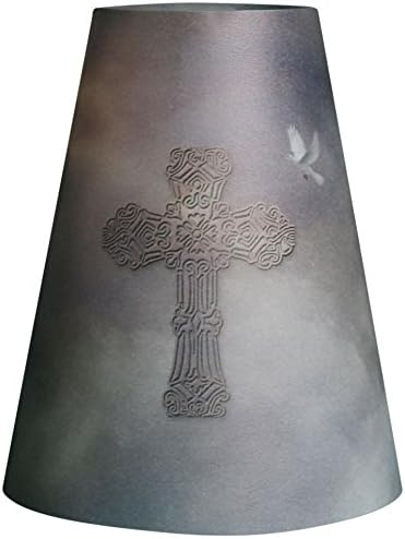 Royal Designs Cross and Dove Vellum Tea Light Lampshade Set of 20 1