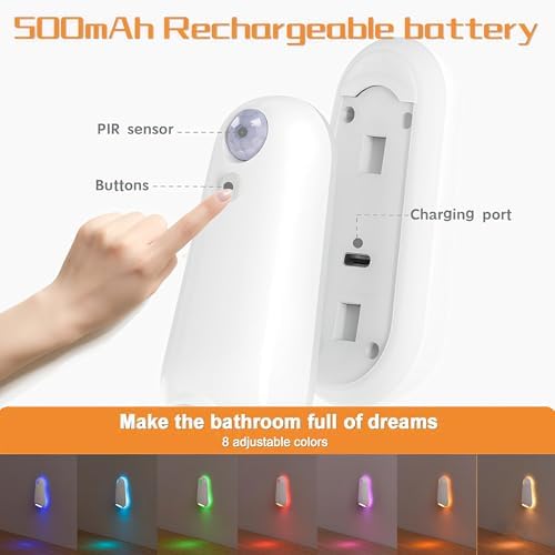 ONXE Motion Sensor Toilet Night Light 2 Pack 1