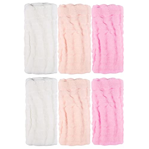MUKIN Baby Washcloths and Burp Cloths 6 Pack 12x12 Inches Pink