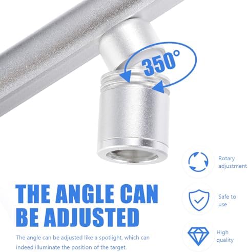 LED Display Lamp Track Spotlight with 3 Rotatable Heads